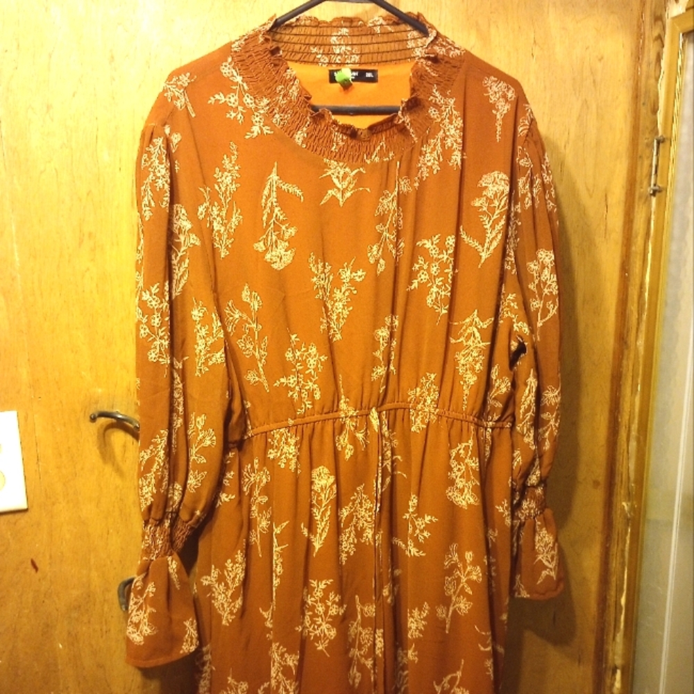 Floral Rust Dress